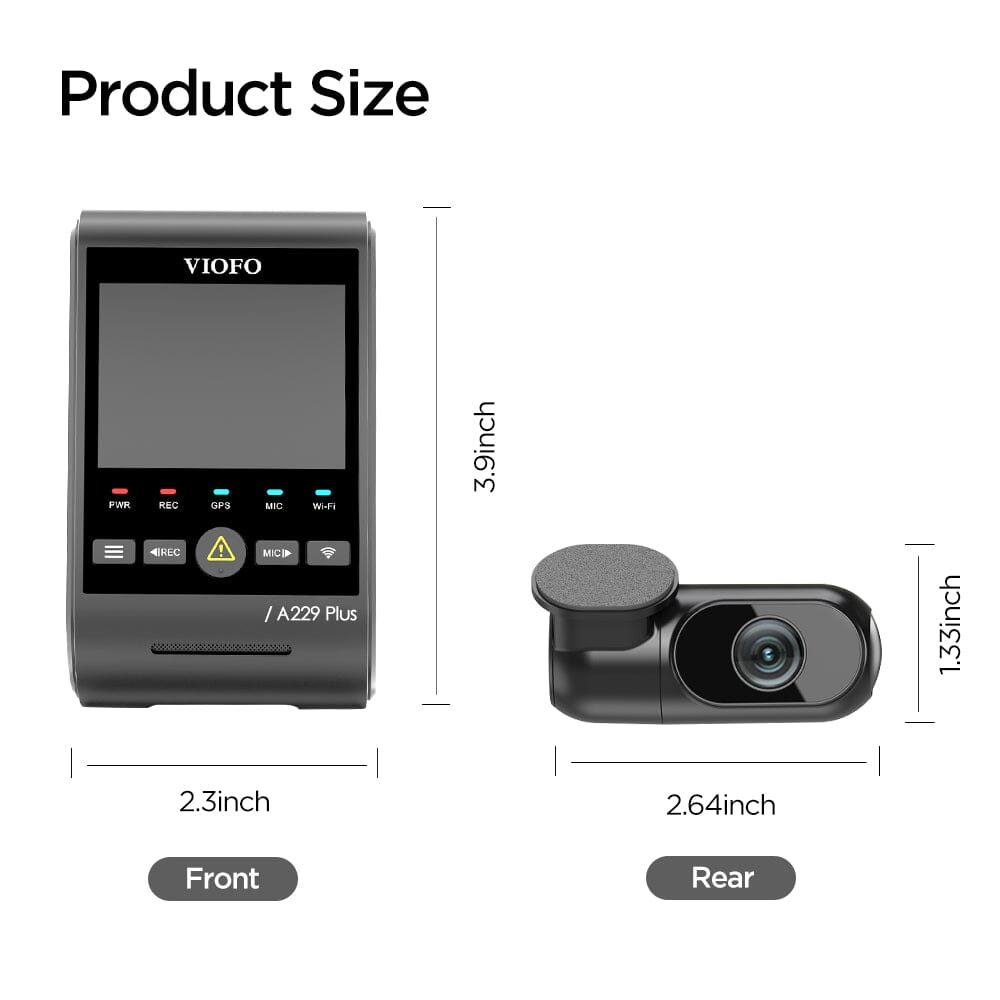 VIOFO A229 Plus 2CH - PRÉCOMMANDE - disponible vers le 4 décembre