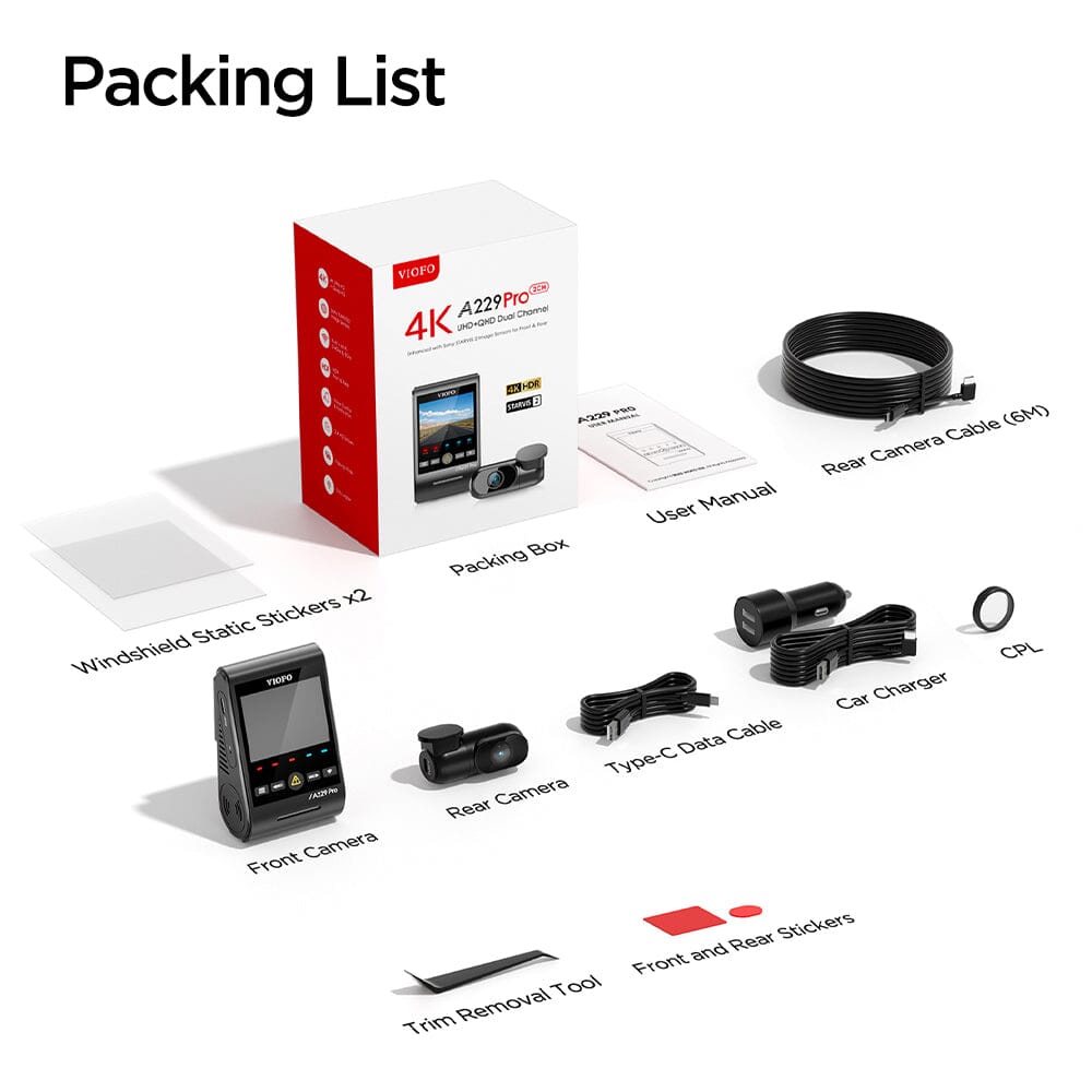 VIOFO A229 Pro 2CH - PREORDER - available around December 4