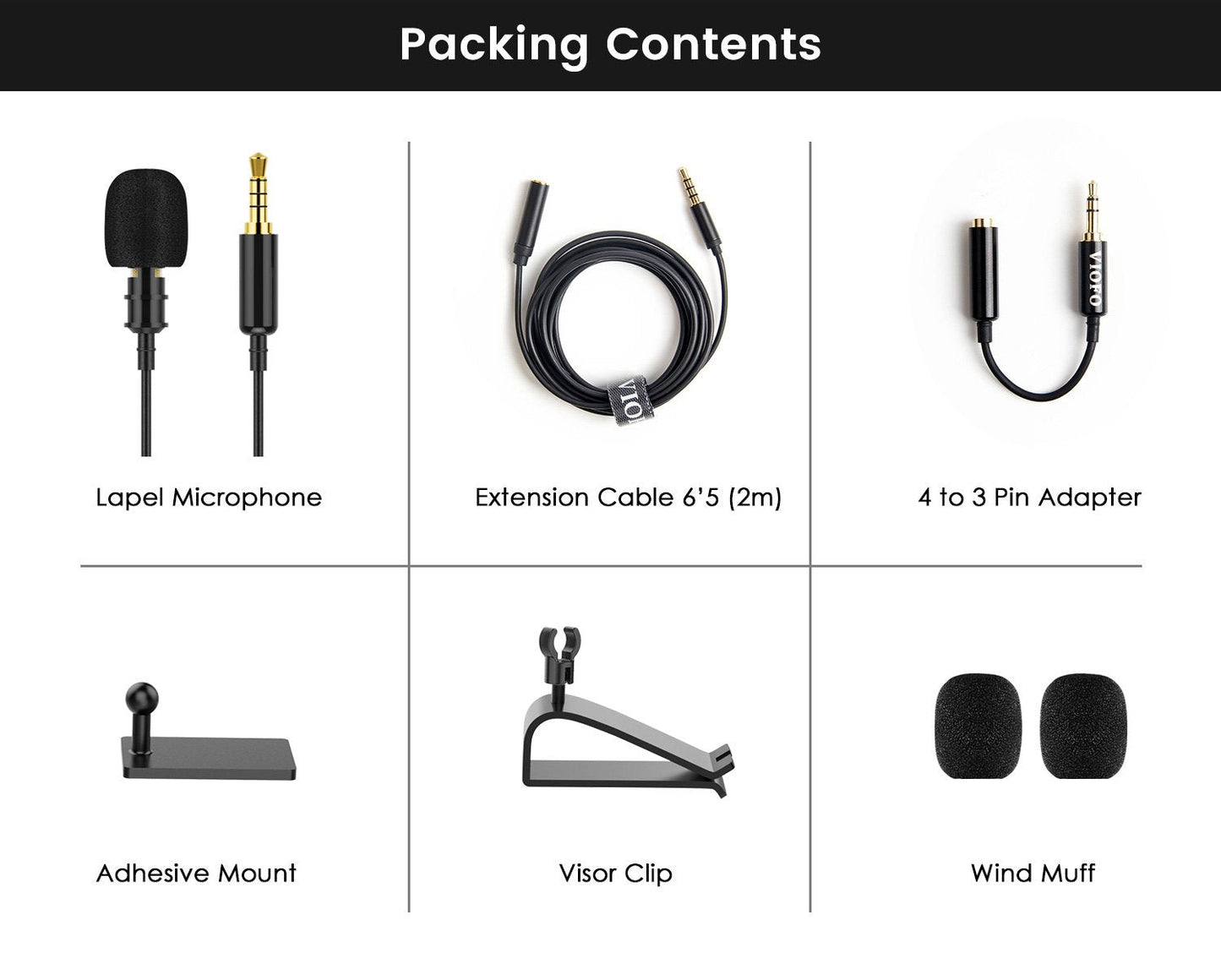 Micrófono lavalier universal VIOFO