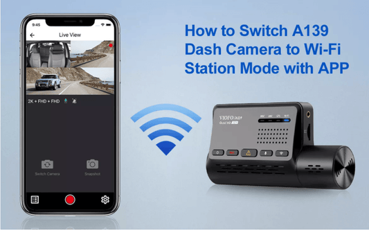 Hoe schakel je een A139 dashcam naar Wi-Fi Station Mode met de App?