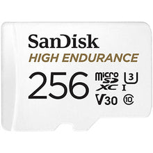 Charger l&#39;image dans la galerie, Carte Micro SD Sandisk High Endurance 256 Go